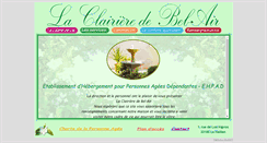 Desktop Screenshot of clairierebelair.fr