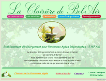 Tablet Screenshot of clairierebelair.fr